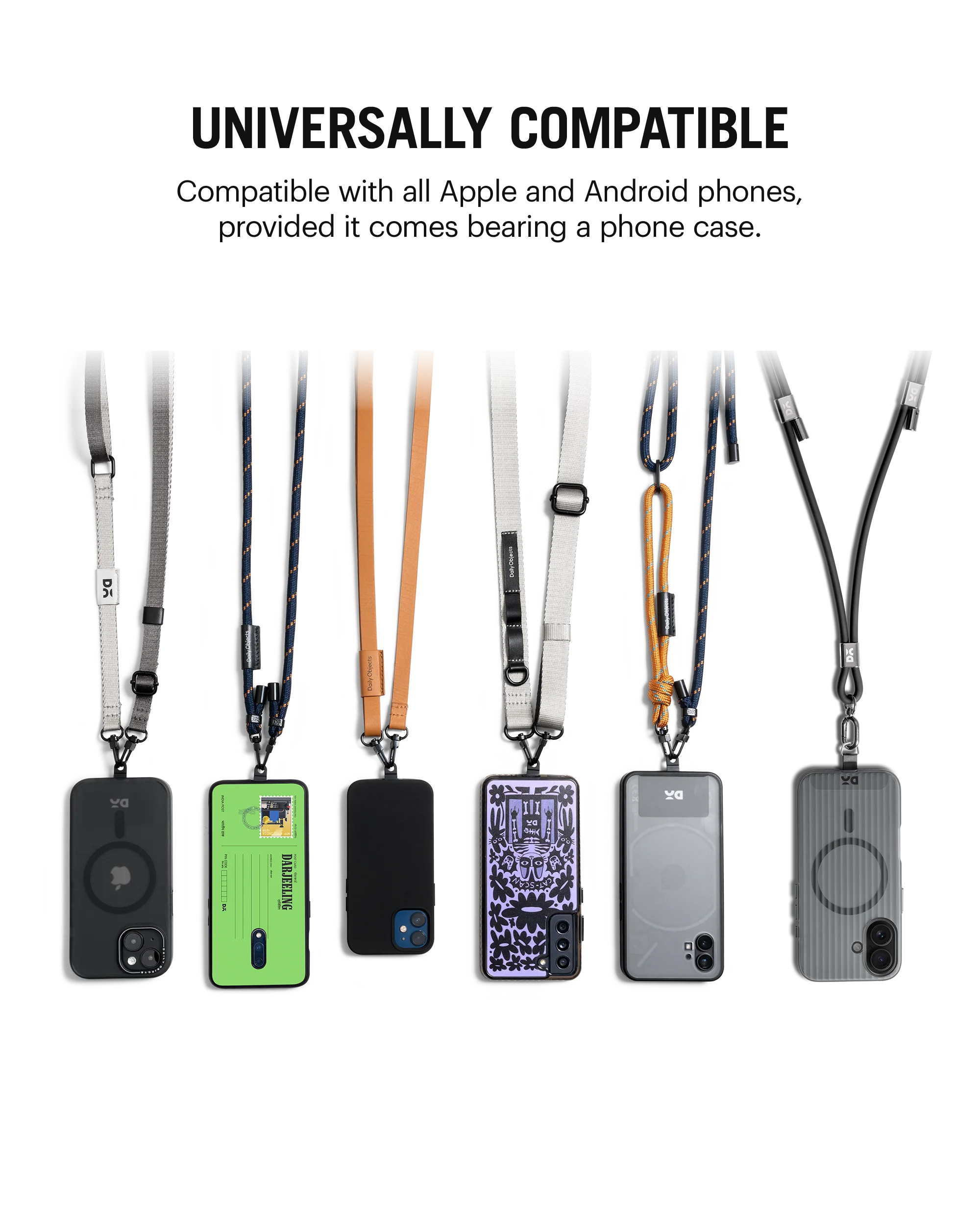 Black Anchor Silicone Phone Lanyard - Image 4