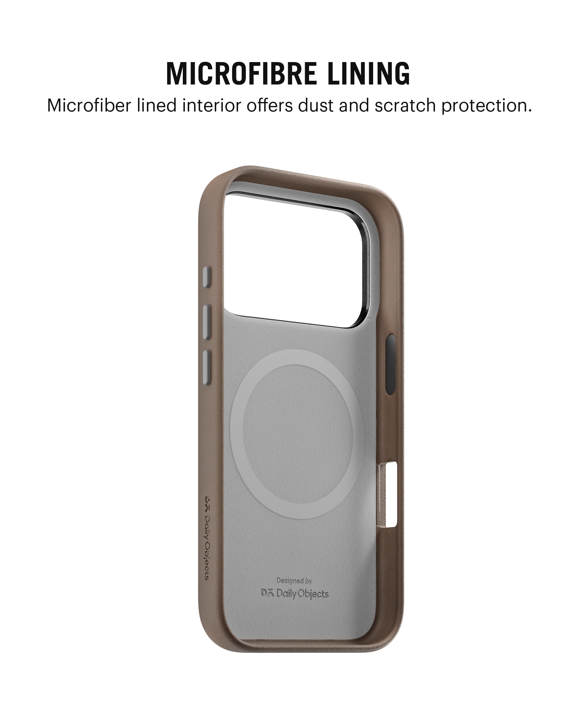 Black-Beige Leatherite MagSafe Phone Case Cover for iPhone 17 Pro - Image 10