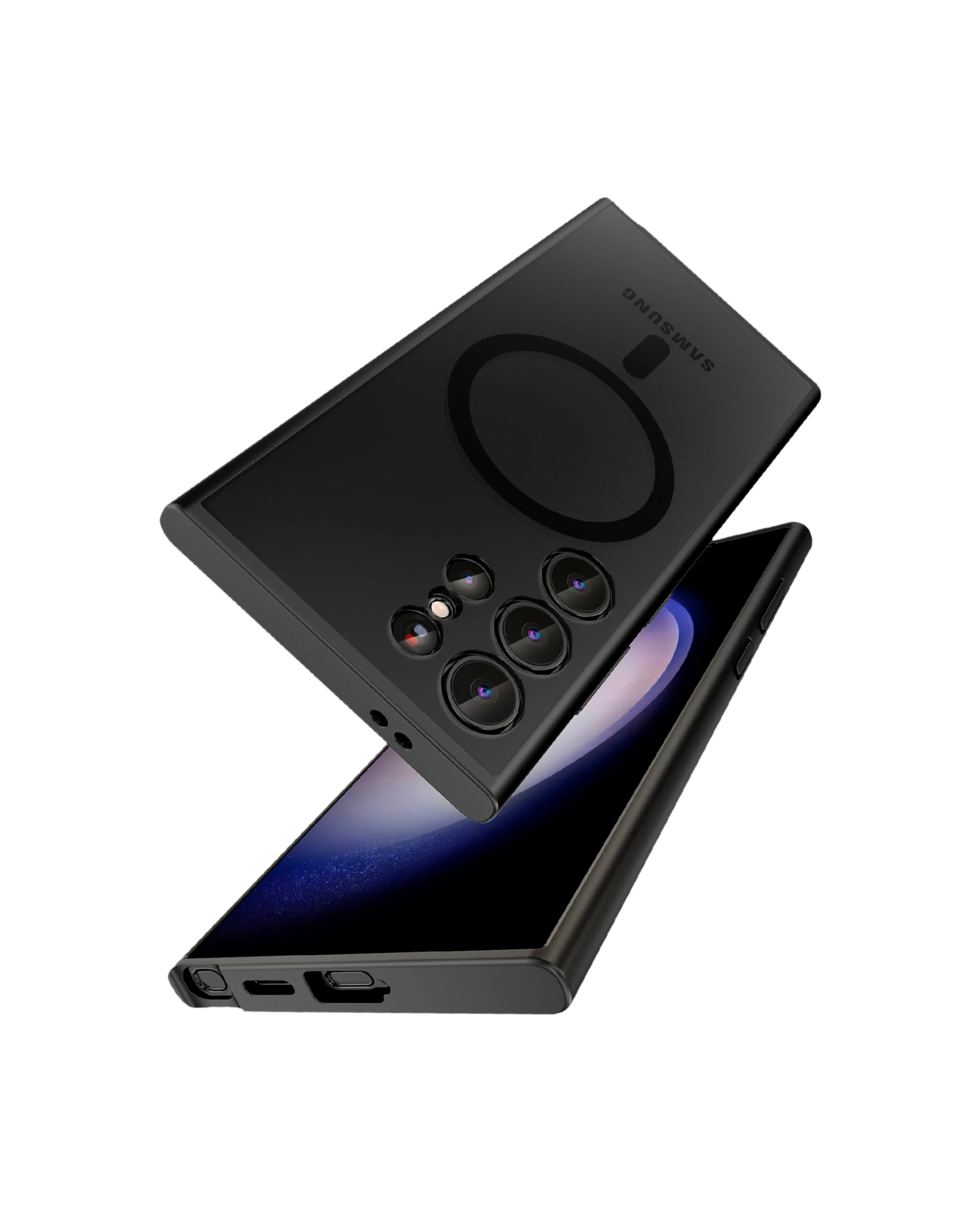 Black Nimbus Magnetic Phone Case Cover For Samsung Galaxy S24 Ultra - Image 7