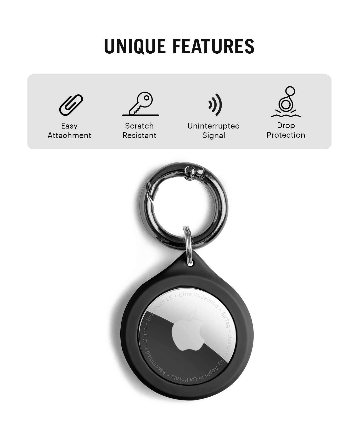 Black Veko AirTag Case - Image 4