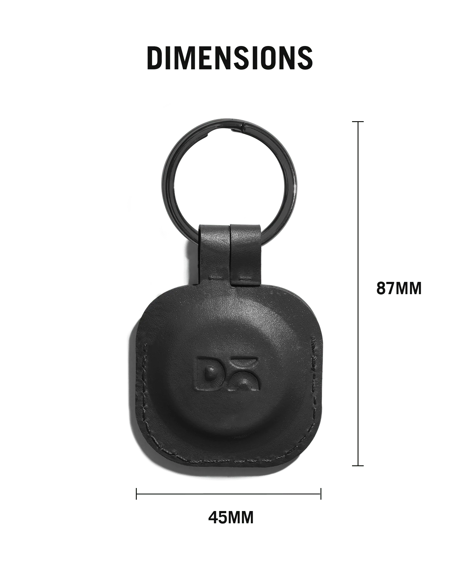 Black Zine AirTag Case (Square) - Image 8