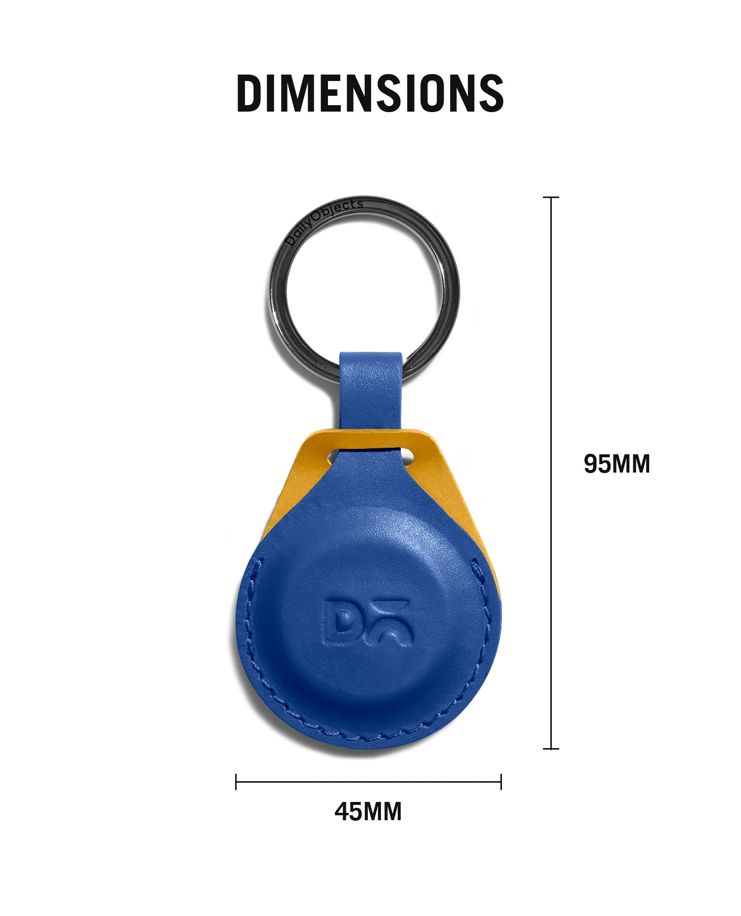 Blue-Mustard Yika AirTag Case (Round) - Image 7