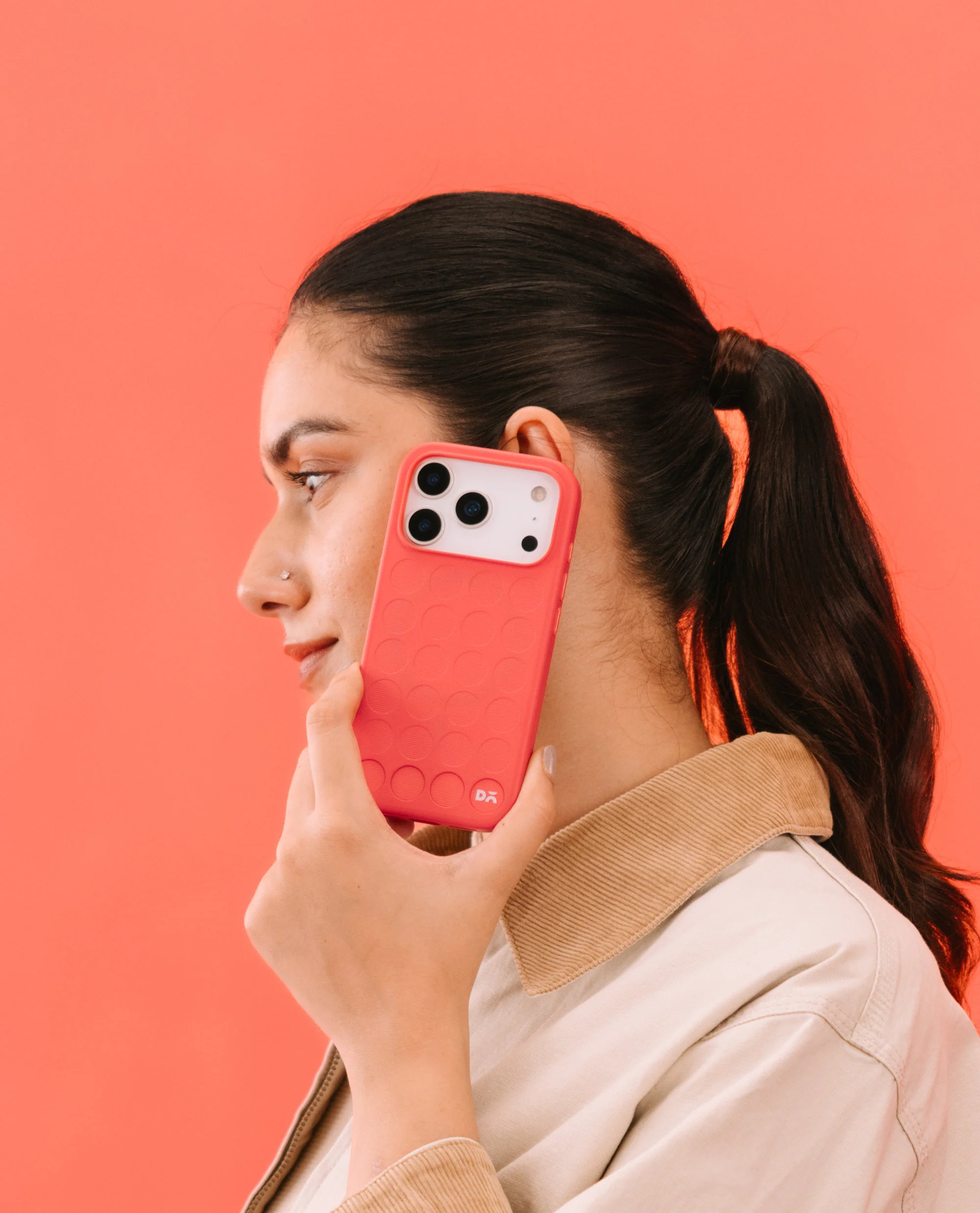 Coral Stack Signature Phone Case Cover for iPhone 16 Pro - Image 2