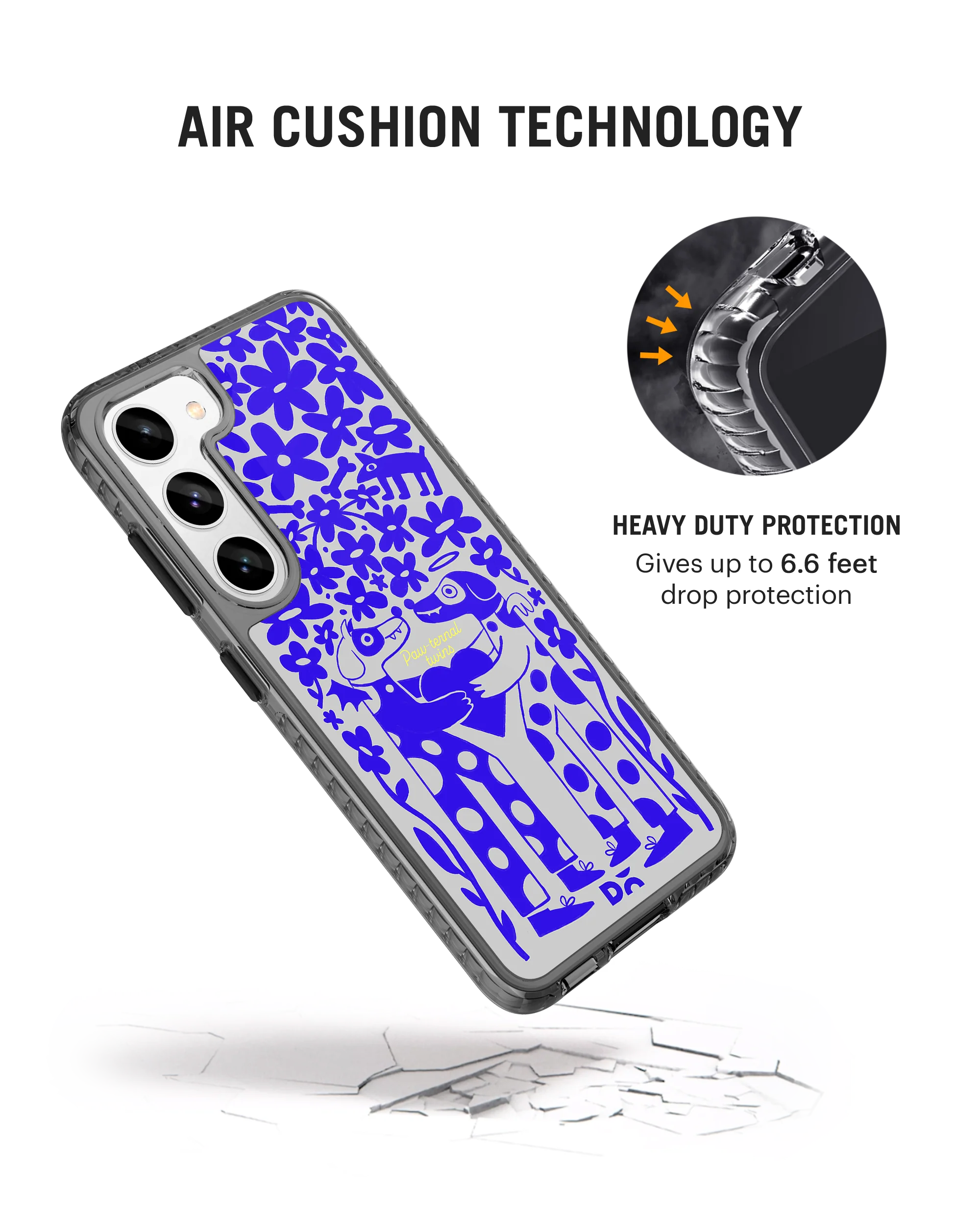 DailyObjects Paw-Ternal Twins Stride 2.0 Case Cover For Samsung Galaxy S23 - Image 2