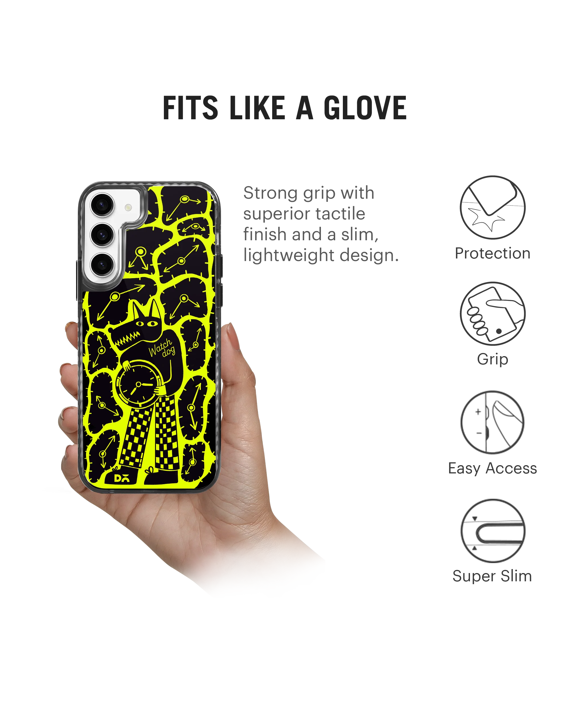 DailyObjects Watch Dog Stride 2.0 Case Cover For Samsung Galaxy S23 Plus - Image 5