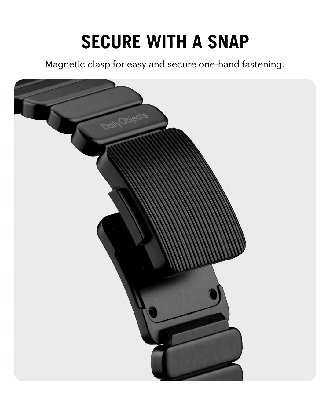 Noir Link Steel Apple Watch Band - Image 15