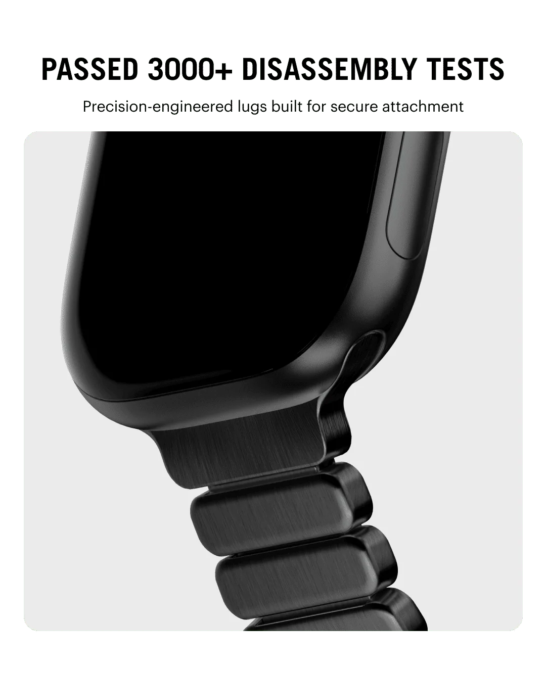 Noir Link Steel Apple Watch Band - Image 19