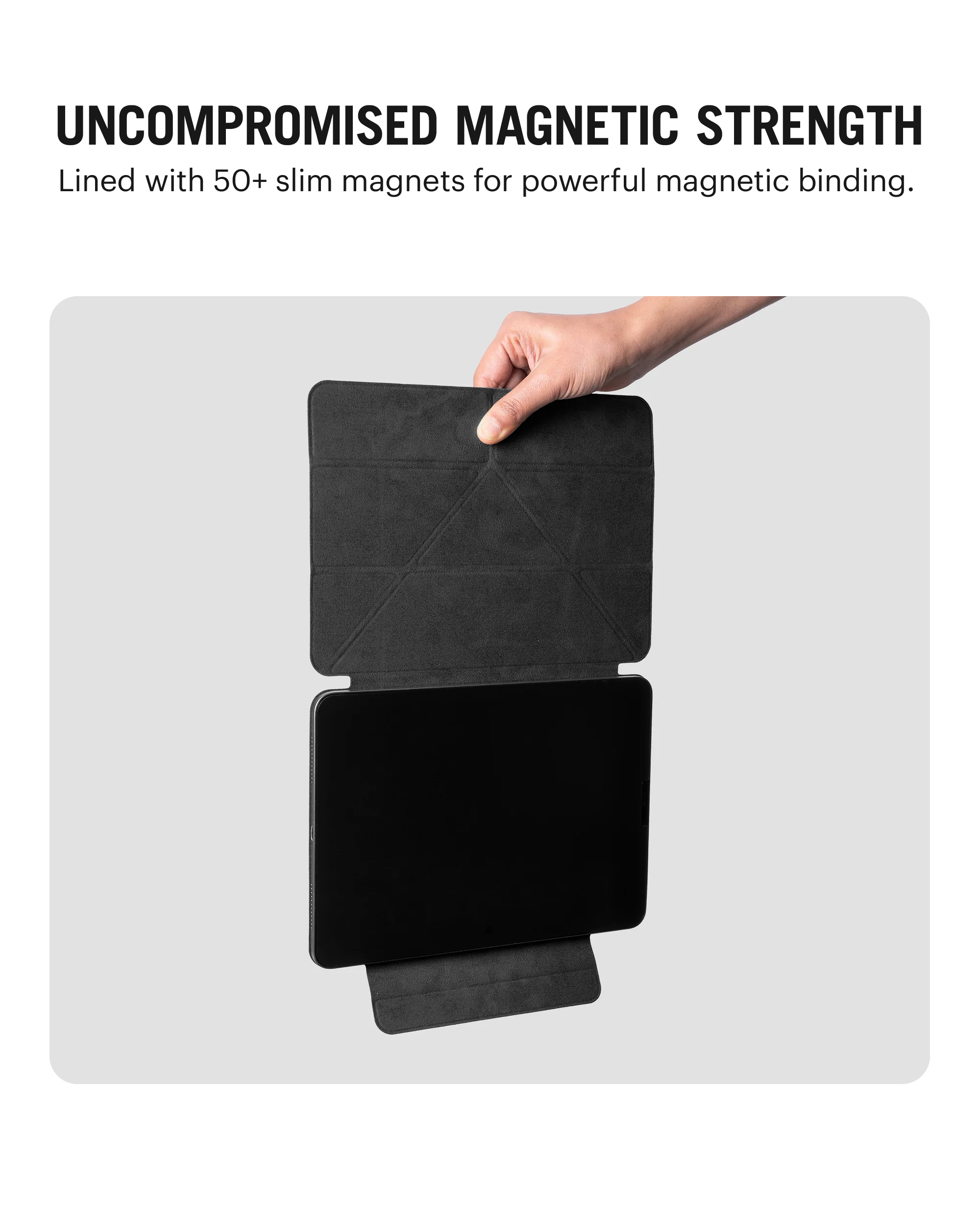 Pleat Y-Fold Magnetic iPad Case for iPad Pro 7th Gen 13 Inch - Image 4