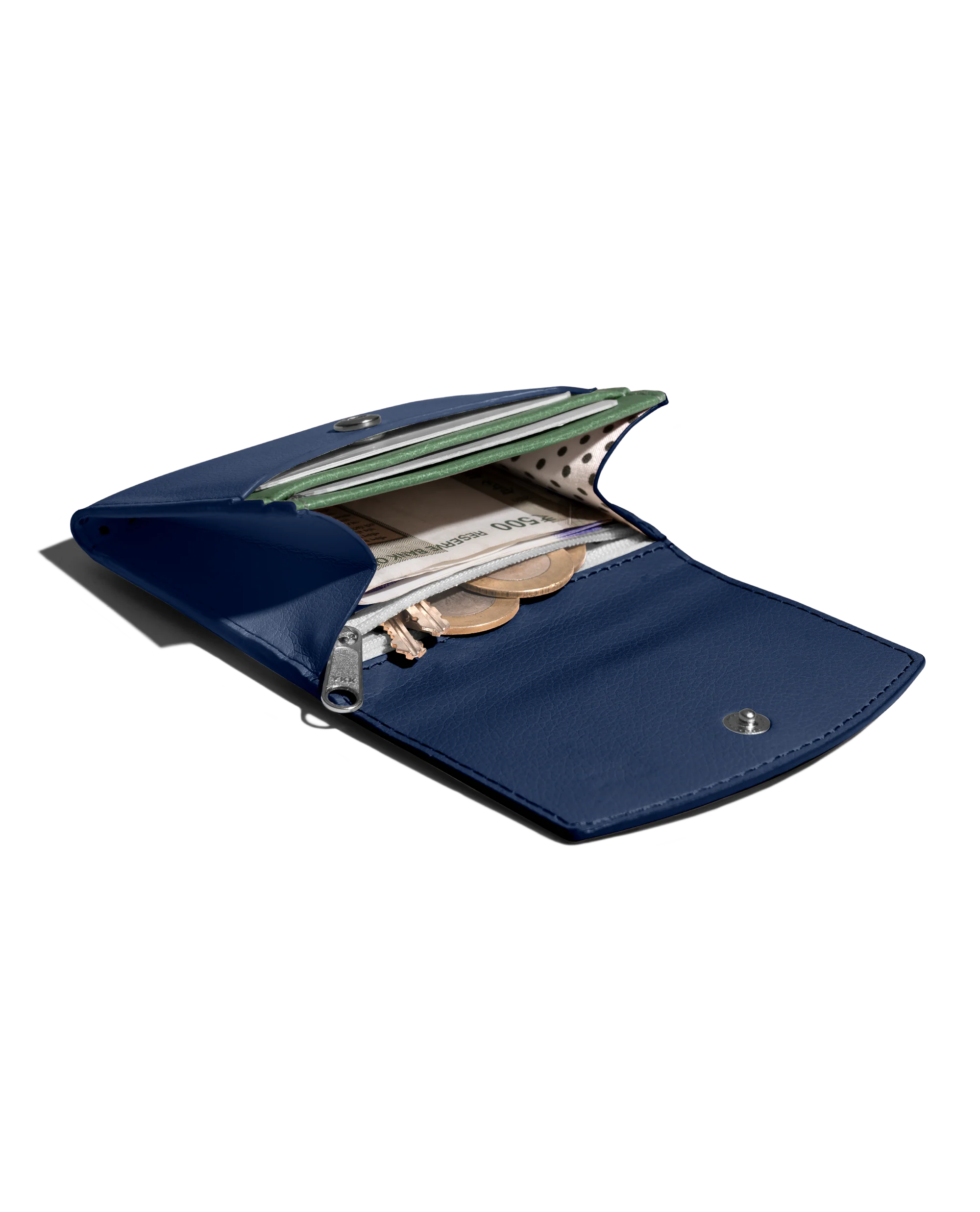 Space Blue Fliptop Cash & Card Wallet - Image 5